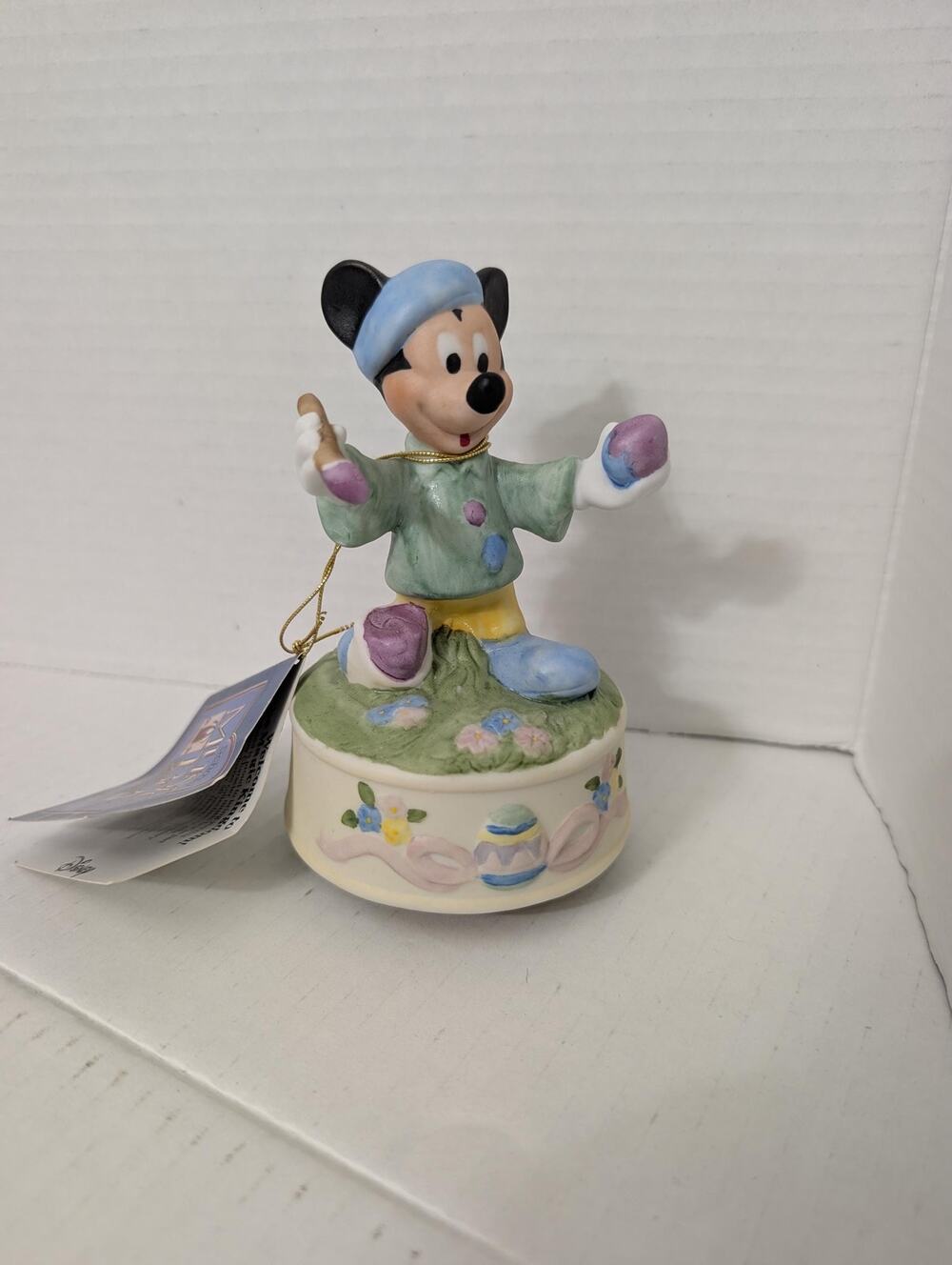 Vintage Disney Schmid Painter Mickey Mouse April in Paris Music Box